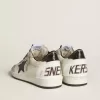 Ball Star da uomo in nappa con stella in pelle e linguetta sul tallone in pelle metallizzata