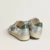 Ball Star da uomo in nylon argento con stella e linguetta sul tallone in pelle verde