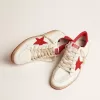 Ball Star da uomo in pelle bianca