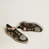 Ball Star da uomo in pelle con stampa elefante e stella in pelle nera