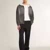 Ball Star da uomo in pelle con stampa elefante e stella in pelle nera