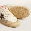 Ball Star in nappa con stella e linguetta sul tallone in pelle di cavallino con stampa leopardata