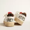Ball Star in nappa con stella e linguetta sul tallone in pelle di cavallino con stampa leopardata