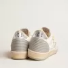 Ball Star in nappa con stella in gomma e linguetta sul tallone in pelle argentata