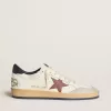 Ball Star in nappa con stella in nabuk marrone e linguetta sul tallone in nappa