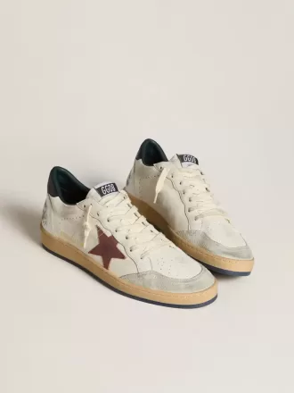 Ball Star in nappa con stella in nabuk marrone e linguetta sul tallone in nappa Ball Star in nappa con stella in nabuk marrone e linguetta sul tallone in nappa
