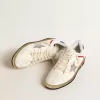 Ball Star in nappa e mesh con stella in pelle metallizzata argento