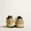 Ball Star in nappa e pelle scamosciata con stella glitterata nera e linguetta sul tallone