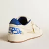Ball Star in nappa traforata con stella bianca e linguetta sul tallone in nylon blu Ball Star in nappa traforata con stella bianca e linguetta sul tallone in nylon blu