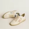 Ball Star in nylon e pelle con stella rosa e azzurra e linguetta sul tallone beige