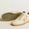 Ball Star in nylon e pelle con stella rosa e azzurra e linguetta sul tallone beige