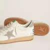 Ball Star in pelle nappa con stella e linguetta sul tallone in nabuk grigio