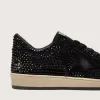 Ball Star in pelle scamosciata con cristalli Swarovski neri e stella in pelle scamosciata nera Ball Star in pelle scamosciata con cristalli Swarovski neri e stella in pelle scamosciata nera