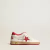 Ball Star Junior in nappa con stella e linguetta sul tallone in pelle rossa Ball Star Junior in nappa con stella e linguetta sul tallone in pelle rossa