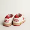 Ball Star Junior in nappa con stella e linguetta sul tallone in pelle rossa Ball Star Junior in nappa con stella e linguetta sul tallone in pelle rossa