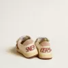 Ball Star Junior in nappa con stella in nappa e linguetta sul tallone in pelle scamosciata rosa