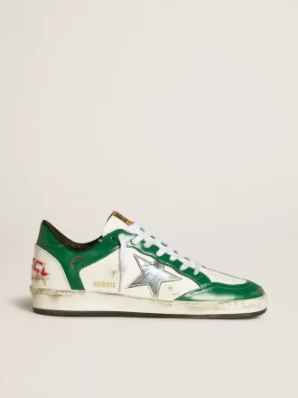 Ball Star LAB da donna in pelle verde e bianca con stella argentata Ball Star LAB da donna in pelle verde e bianca con stella argentata