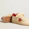Ball Star LAB da uomo in nappa e PVC con stella e linguetta sul tallone in pelle scamosciata rossa