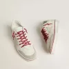 Ball Star LTD CNY da donna in pelle bianca con effetto vissuto