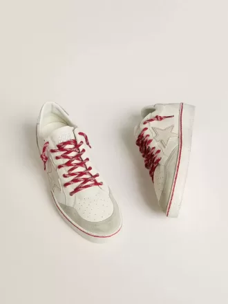 Ball Star LTD CNY da donna in pelle bianca con effetto vissuto