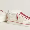 Ball Star LTD CNY da donna in pelle bianca con effetto vissuto