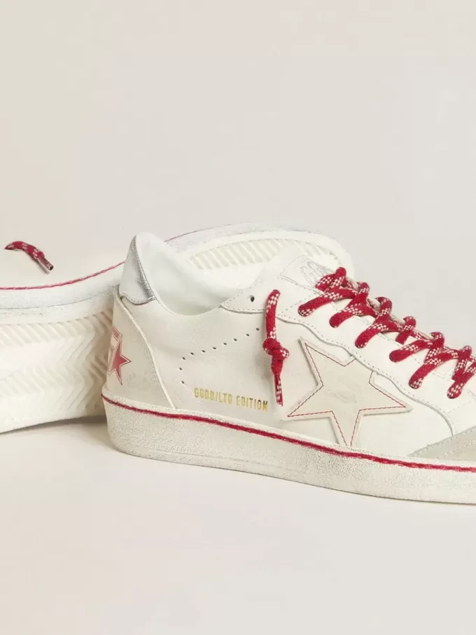 Ball Star LTD CNY da donna in pelle bianca con effetto vissuto