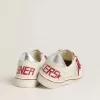 Ball Star LTD CNY da donna in pelle bianca con effetto vissuto
