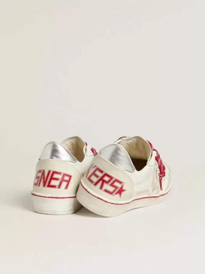 Ball Star LTD CNY da donna in pelle bianca con effetto vissuto
