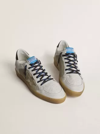 Ball Star LTD con stella in pelle crackle laminata e linguetta sul tallone in pelle marrone