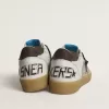 Ball Star LTD con stella in pelle crackle laminata e linguetta sul tallone in pelle marrone Ball Star LTD con stella in pelle crackle laminata e linguetta sul tallone in pelle marrone