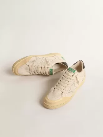 Ball Star LTD con stella in tela color vaniglia e linguetta in pelle sul tallone