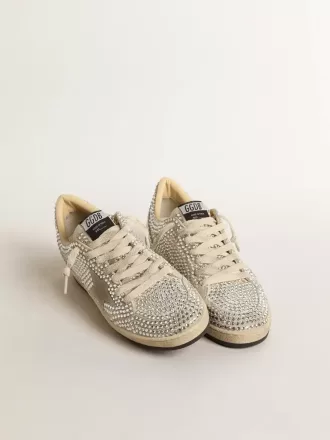 Ball Star LTD da donna con cristalli Swarovski e stella in pelle scamosciata grigia
