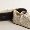 Ball Star LTD da donna con cristalli Swarovski e stella in pelle scamosciata grigia