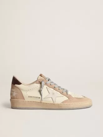 Ball Star LTD da donna con stella bianca e linguetta sul tallone in pelle bordeaux Ball Star LTD da donna con stella bianca e linguetta sul tallone in pelle bordeaux