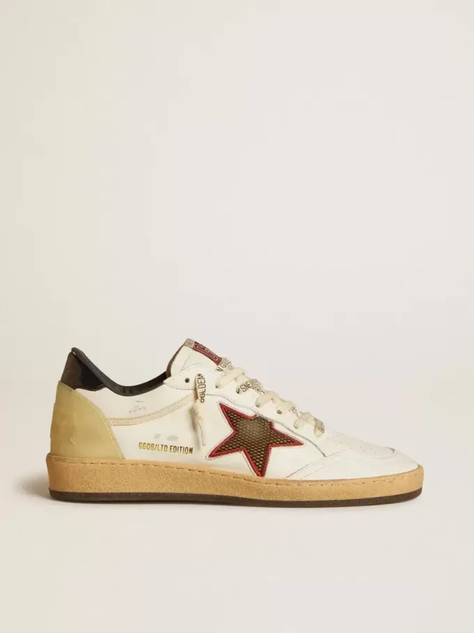 Ball Star LTD da donna con stella in mesh e linguetta sul tallone in pelle blu notte