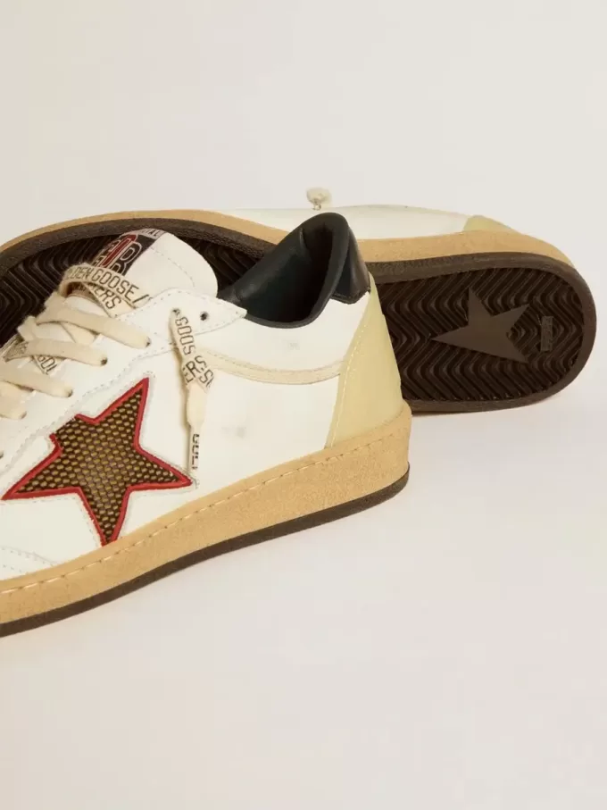 Ball Star LTD da donna con stella in mesh e linguetta sul tallone in pelle blu notte