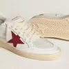 Ball Star LTD da donna con stella in pelle rossa e linguetta del tallone rosa glitterata Ball Star LTD da donna con stella in pelle rossa e linguetta del tallone rosa glitterata