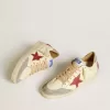 Ball Star LTD da donna in nappa con stella in pelle e linguetta sul tallone in pelle scamosciata argentata