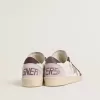 Ball Star LTD da donna in nappa con stella in pelle laminata platino e linguetta sul tallone in nabuk bordeaux