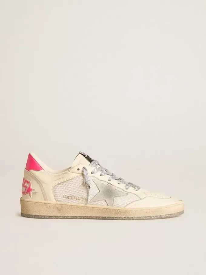Ball Star LTD da donna in pelle nappa e mesh con stella in pelle scamosciata e linguetta in pelle sul tallone Ball Star LTD da donna in pelle nappa e mesh con stella in pelle scamosciata e linguetta in pelle sul tallone