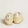 Ball Star LTD da donna in pelle scamosciata e shearling con stella in vernice bianca