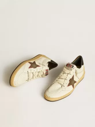 Ball Star LTD da uomo con stella in mesh e linguetta sul tallone in pelle blu notte Ball Star LTD da uomo con stella in mesh e linguetta sul tallone in pelle blu notte