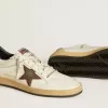 Ball Star LTD da uomo con stella in mesh e linguetta sul tallone in pelle blu notte Ball Star LTD da uomo con stella in mesh e linguetta sul tallone in pelle blu notte