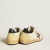 Ball Star LTD da uomo con stella in mesh e linguetta sul tallone in pelle blu notte Ball Star LTD da uomo con stella in mesh e linguetta sul tallone in pelle blu notte