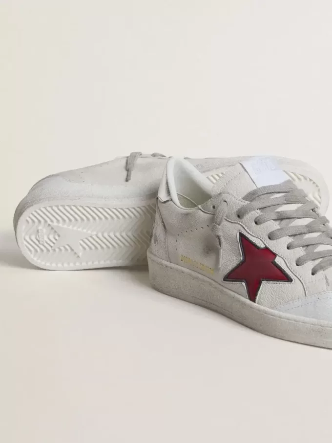 Ball Star LTD da uomo con stella rossa e linguetta argentata sul tallone Ball Star LTD da uomo con stella rossa e linguetta argentata sul tallone