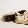 Ball Star LTD da uomo in pelle nappa con stella in pelle rossa e linguetta sul tallone in pelle Ball Star LTD da uomo in pelle nappa con stella in pelle rossa e linguetta sul tallone in pelle