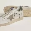 Ball Star LTD in mesh e pelle nappa con stella in pelle grigia e linguetta sul tallone in pelle scamosciata verde Ball Star LTD in mesh e pelle nappa con stella in pelle grigia e linguetta sul tallone in pelle scamosciata verde
