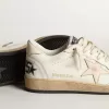 Ball Star LTD in nappa bianca con stella in nappa rosa salmone Ball Star LTD in nappa bianca con stella in nappa rosa salmone
