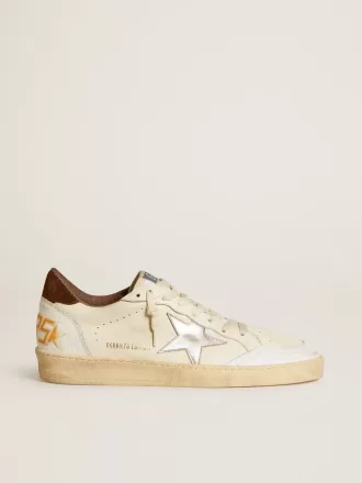 Ball Star LTD in nappa con stella in pelle metallizzata e linguetta sul tallone in pelle scamosciata Ball Star LTD in nappa con stella in pelle metallizzata e linguetta sul tallone in pelle scamosciata