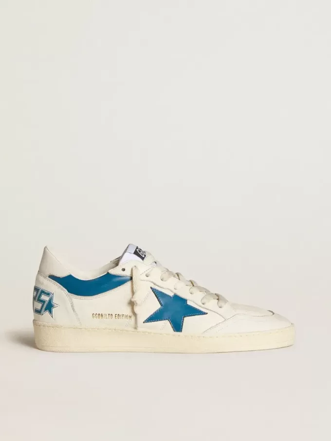 Ball Star LTD in nappa con stella in pelle turchese e linguetta bianca sul tallone Ball Star LTD in nappa con stella in pelle turchese e linguetta bianca sul tallone